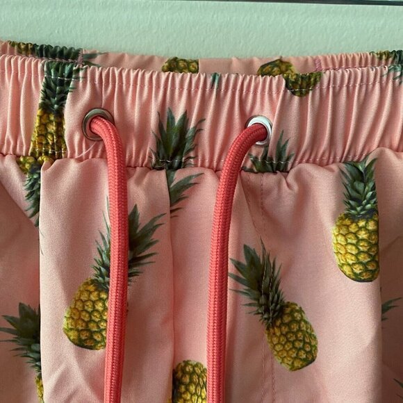 Mosmann Australia Swim Shorts Trunks Men’s Size Medium Peach Pineapple Swimsuit - Picture 6 of 16